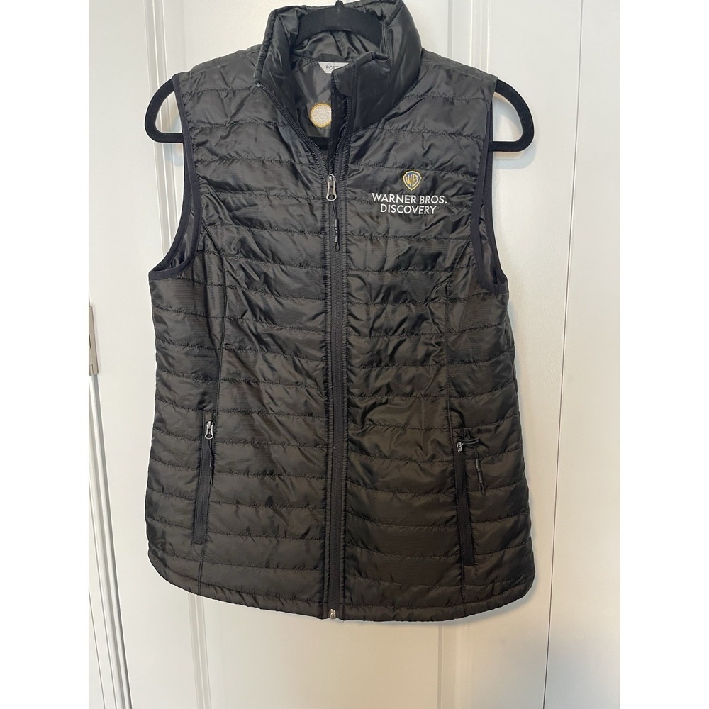 Port Authority Vest Womens Med Black‎ Warner Bros Discovery Quilted Puffer NWT